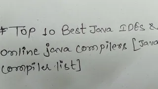 Top 10 Best Java IDES online Java compilers Java compiler list