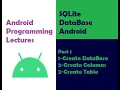 SQLite database android studio lecture 6 part1