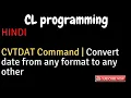 IBM i AS400 Tutorial iSeries System i - CVTDAT Command Convert date
