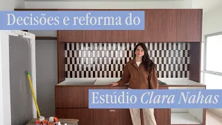 a obra deu meu primeiro escritório físico!