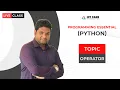 Python Programming Bangla Tutorial 2 4 Operator in Python By Ict care
