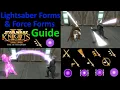 Star Wars KOTOR 2 Lightsaber Forms and Force Forms Guide Lightsaber Form Force Form Breakdown