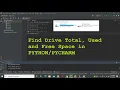 how to find the space of drives with python Drive total space used and free space in pycharm