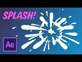 Splash animation - using NEW tapered shape strokes After Effects Tutorial
