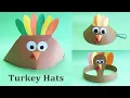 Thanksgiving Turkey Hats DIY Paper Hat Fun Craft Activities