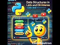 episode 6 Data Structures in Python - Lists Dicti