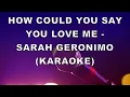 Download Lagu How Could You Say You Love me   SARAH GERONIMO KA(sexy Music Video)