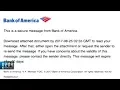 Bank Of America Email Scam