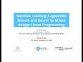 ML augmented Branch and Bound for MILP