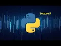 Python Programming Lecture 5 Control structure if if else elif