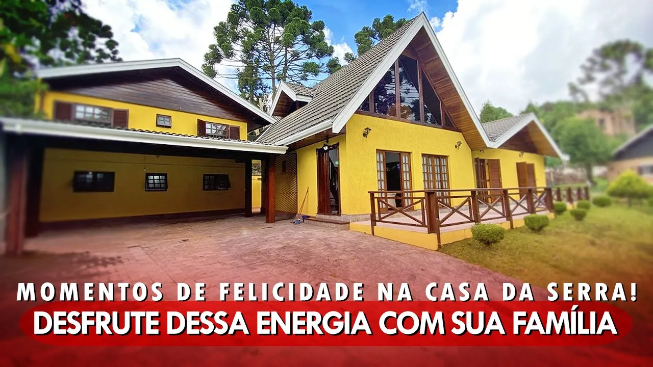 Video do Imóvel: Momentos de felicidade na casa de serra! Desfrute dessa energia com sua família.