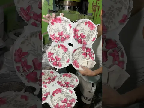 Amazing Process Of Fibre Plate Making #shorts