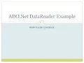 5 - DataReader Example