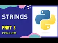 STRINGS - python PART 3 Python course in ENGLISH learn python learn coding tech up right