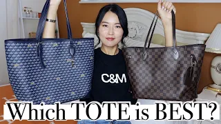 Faure Le Page Daily battle tote vs Louis Vuitton Neverfull Comparison Which is best designer tote