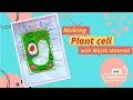 Plant Cell with Waste Material Plant Cell on A4 Sheet