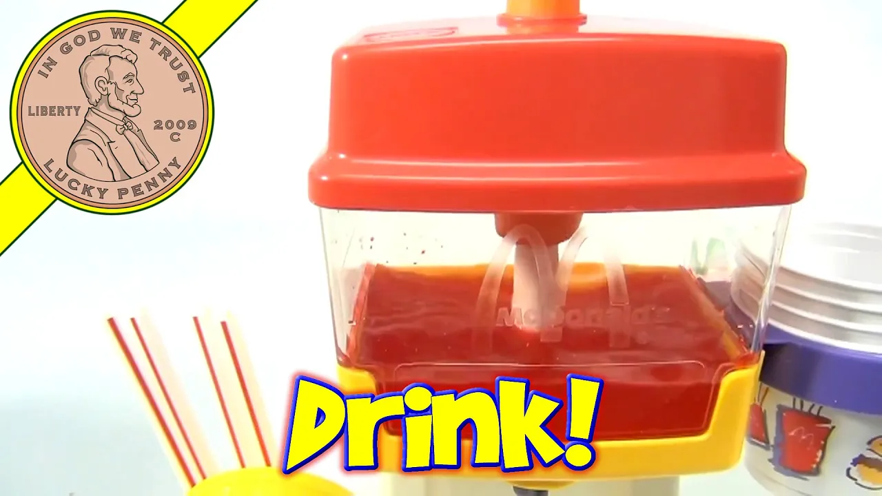 McDonald's 1993 Fountain Drink Maker Set - Making Fountain Drinks!