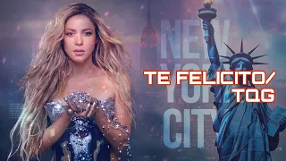 Shakira Te Felicito TQG Live At Time Square NY 4K Remastered 
