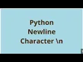 python new line carriage return and tab