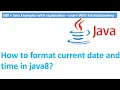 How to format date and time in java8