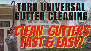 Clean Gutters Fast and Easy Toro Universal Gutter Cleaning Blower Attachment