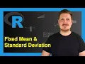 Generate Random Values with Fixed Mean Standard Deviation in R 2 Examples rnorm scale