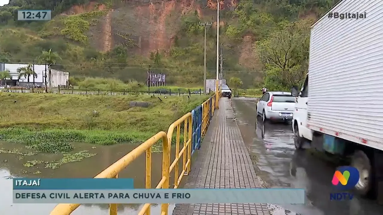 Defesa Civil alerta para chuva e frio nos próximos dias