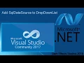 Microsoft Visual Studio - Add SqlDataSource to DropDownList