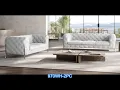 970WH-2PC 2 pc Latitude run huckleberry modern style white genuine leather sofa and love seat set