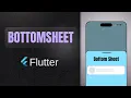 BottomSheet widget Flutter