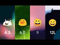 Android Emoji Panel Evolution 2013-2022