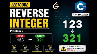 LeetCode 7 Reverse Integer C Solution with Overflow Handling Easy Explanation
