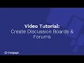 Creating Discussion Boards and Forums WebAssign