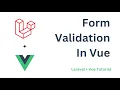 Form Validation In Vue Vee Validate Laravel Vue Tutorial