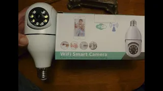 Lightbulb WiFi Smart Camera Install