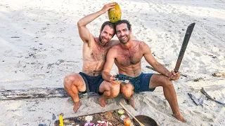 One Month Remote Tropical Island Living with My Brother