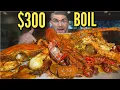 300 MASSIVE SEAFOOD BOIL Lobster King Crab Crawfish Shrimp DELICIOUS CAJUN SEAFOOD