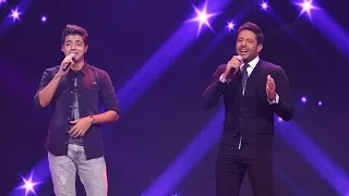 ناويها   محمد حماقي و إهاب امير من المغرب في البرايم   من ستار اكاديمي    دندنها