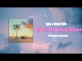 Kygo, Carter Faith - That's When You Know (Palmera Remix)