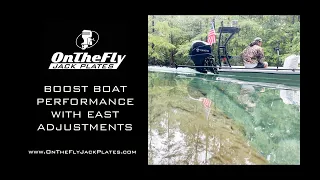 On The Fly Manual Jack Plate in Action Ultimate Shallow Water Performance
