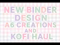 New Binder Decor A6 Creations Ko-fi Haul