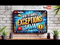 How to handle Exception in java Cracked in 10 Minutes java interview questions and answers