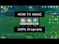 How To Make Fungal Spores 100 Drop Rate On Genshin Impact