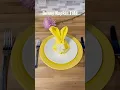 Bunny Napkin Fold Easy Spring Easter Table Idea