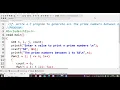 11 C program to generate 1 to n prime numbers C Programming Language LAB PPS LAB JNTU