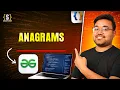 Check if two strings are anagrams Java plus DSA Placement FAANG
