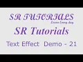 Text Shadow Effect Demo - 21 Css SR Tutorials
