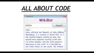 Python Wikipedia Scraping GUI