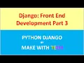 7 Django Online shopping website Front End development using Bootstrap Django lWeb development