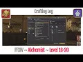 FFXIV Alchemist Crafting Log Level 16-20 - A Realm Reborn